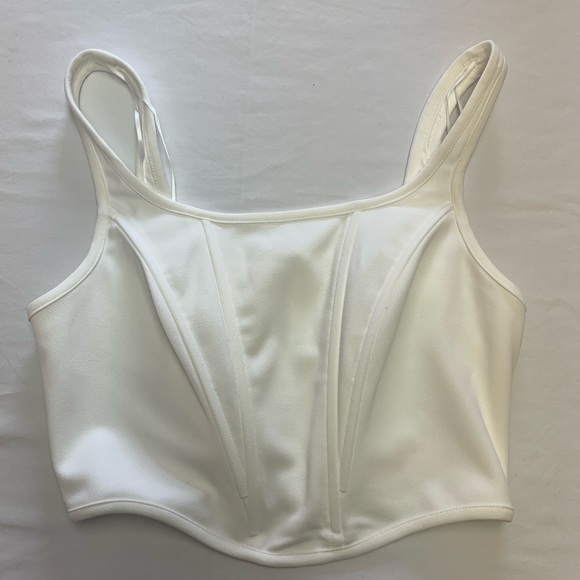 Princess Polly Tops - Princess Polly White Corset Top US 6/AU 10